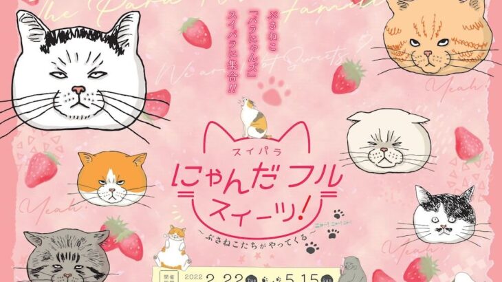 猫イラストに囲まれた店内でスイーツが食べ放題♪ スイパラ全店で3年連続の猫イベントが開催中(ブログ)