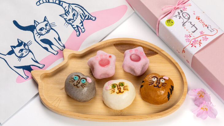 花見のお供にぴったりニャ！キモカワ顔で人気の猫まんじゅうから桜モチーフの春限定商品が登場(ブログ)