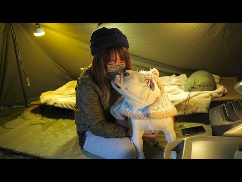 大雪に備え愛犬との庭キャンプが楽しすぎました！【EcoFlow＋DELTA2Max】+【ポータブル電源】(YouTube)