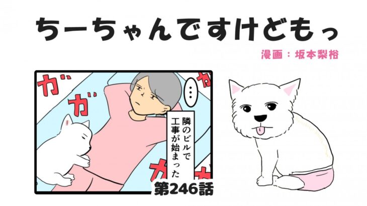 ちーちゃんですけどもっ【第246話】「工事の騒音」(ブログ)