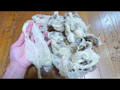 飼育してる360匹のヘビの世話をしたら衝撃的な量の脱皮殻が取れた(YouTube)