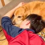 飼った当時は小さかった大型犬の赤ちゃんと息子が…数年後の『仲良しすぎる光景』が1万5000再生「幸せしかない」「ラブラブで羨ましすぎる」(ブログ)