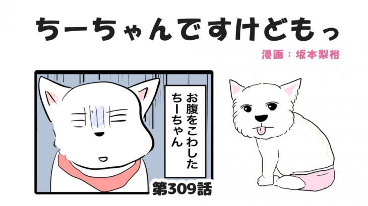 ちーちゃんですけどもっ【第309話】「ちーちゃんお腹くだしたお話①」(ブログ)