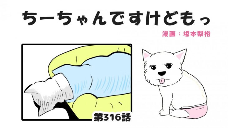 ちーちゃんですけどもっ【第316話】「たまになる寝相」(ブログ)