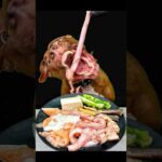 豆腐を秒で飲むピットブル(YouTube)