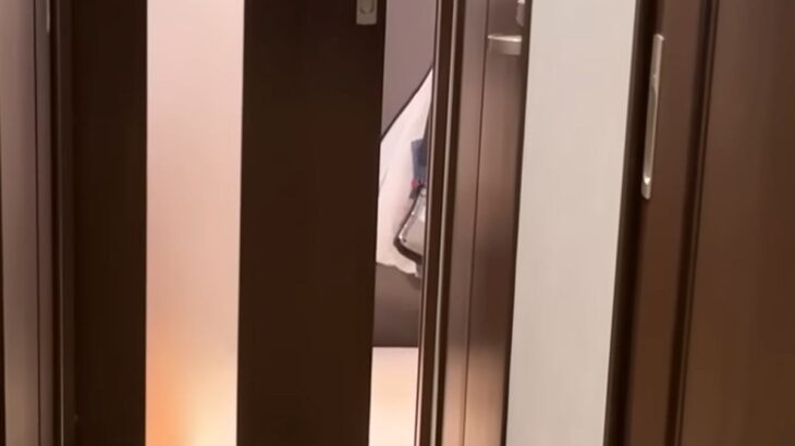 ドアを10センチだけ開けて外出→お留守番していた犬が…まさかの『自分流にカスタマイズする光景』に反響「幅ぴったりｗ」「国宝級にかわいい」(ブログ)