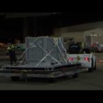 上野動物園のジャイアントパンダ「シャオシャオ」「レイレイ」、成田国際空港での搭載のようす（2026年1月27日撮影）(YouTube)