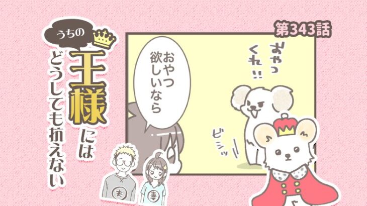 うちの王様にはどうしても抗えない【第343話】「逃げすぎ」(ブログ)