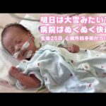 明日は大雪みたいです  病室はヌクヌク快適だね  生後25日  心臓外科手術から19日目  2026 02 07 2(YouTube)