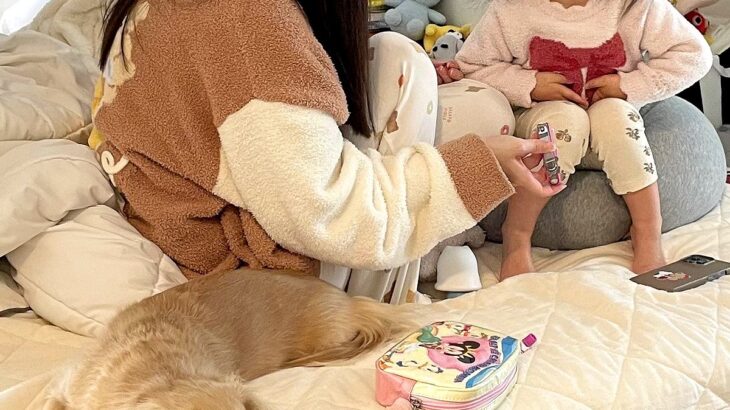 女の子の爪を切っていたら、犬が『構ってもらえない』と拗ねて…100点満点の『困り顔』に11万いいね「ディズニー感ｗ」「反則的な可愛さ」(ブログ)